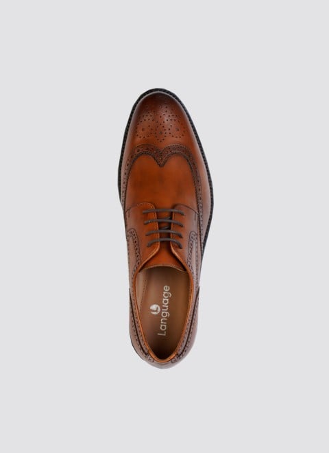 Language Formal Brogue Shoes for Men Style 194-1333