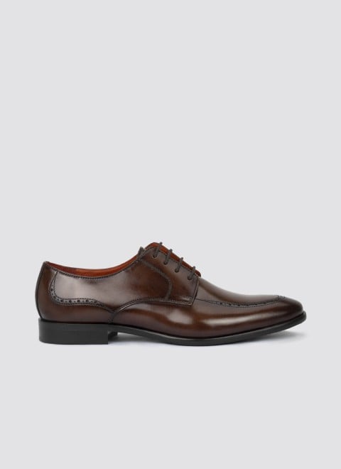Language Brown Formal Lace Up Shoes for Men Style 194-1817