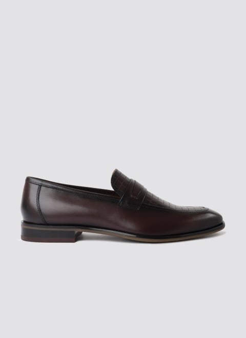 Language Formal Moccasin Shoes for Men Style 194-2080