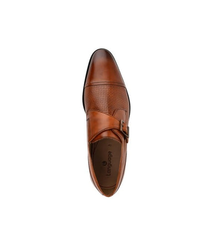 Language Formal Monk Strap Shoes for Men Style 194-540