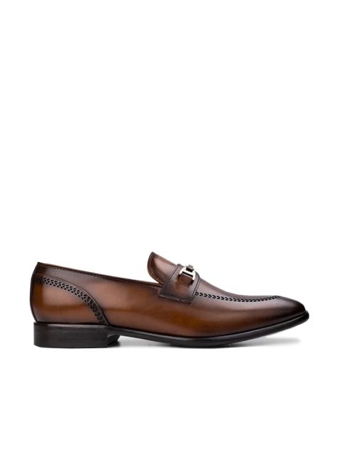 Language Tan Formal Moccasin Shoes for Men Style 194-945