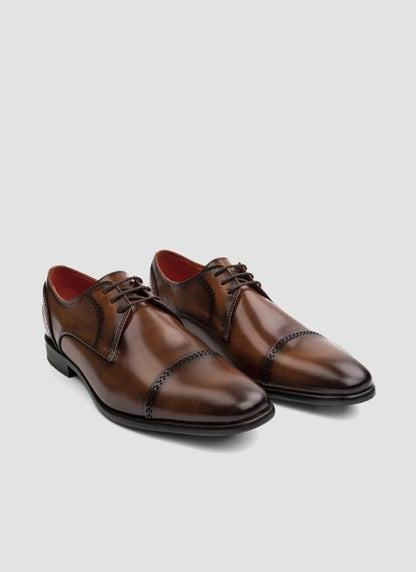 Language Tan Formal Oxford Shoes for Men Style 194-947