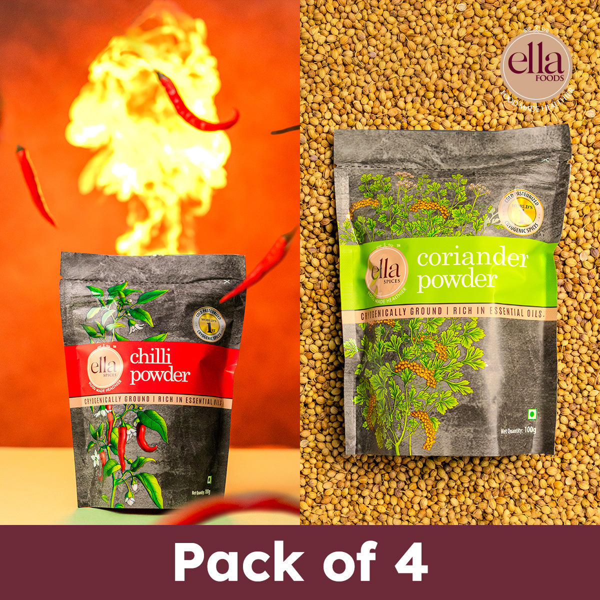 Ella Foods Peri Peri Almonds & Coconut Toasted Almonds