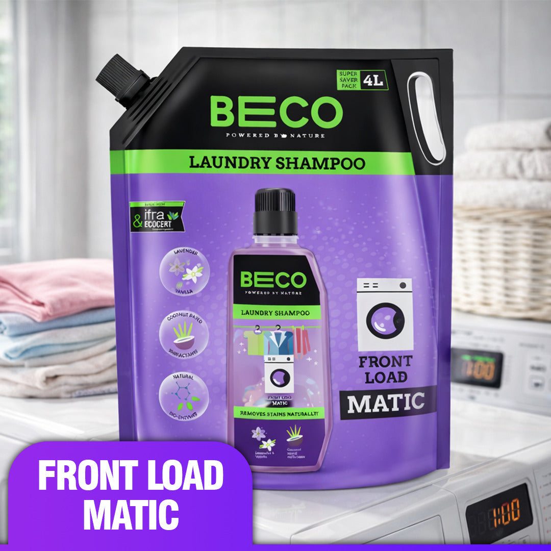 BECO Natural Laundry Shampoo Front Load 4 Ltr Refill image 1