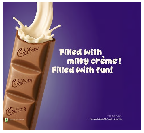 Cadbury Dairy Milk Milkinis Milk Chocolate Bar 34g - PUSHMYCART