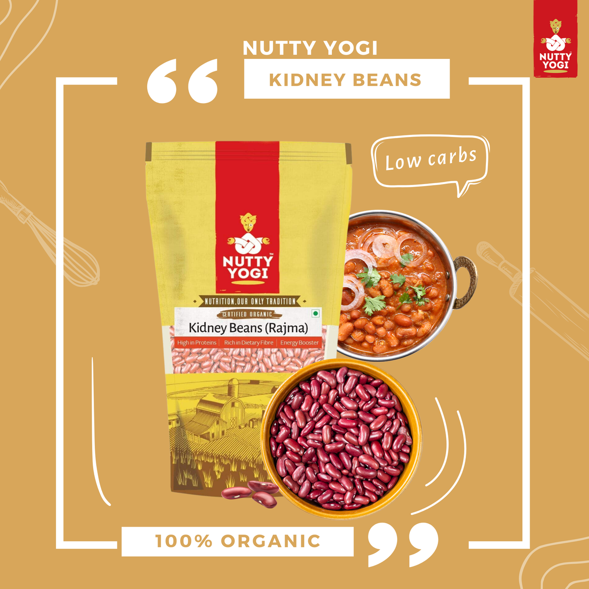 Nutty Yogi Organic Kidney Beans Rajma