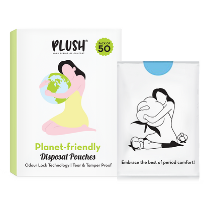 Plush Disposal Pouches for Pads Pack of 50