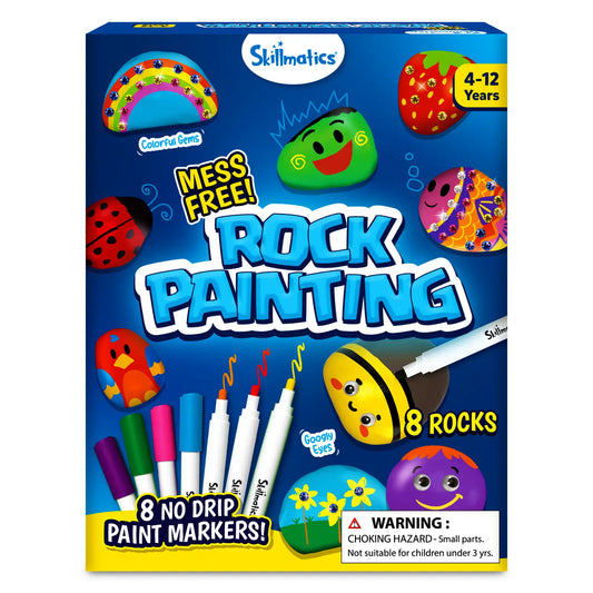 Skillmatics Rock Painting Kit No Mess Art and Craft Activity Ages 4 to 12