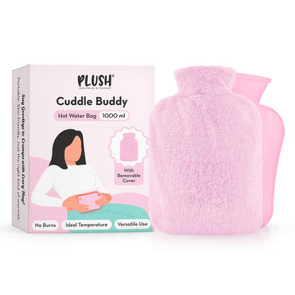 Plush Hot Water Bag with Soft Fur Cover