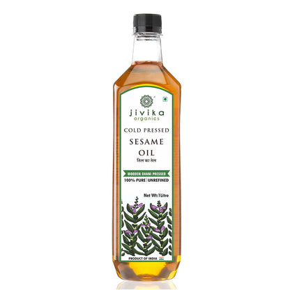 Jivika Naturals Cold Pressed Sesame Oil - PUSHMYCART