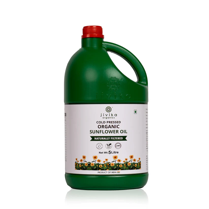 Jivika Naturals Cold Pressed Organic Sunflower Oil - PUSHMYCART