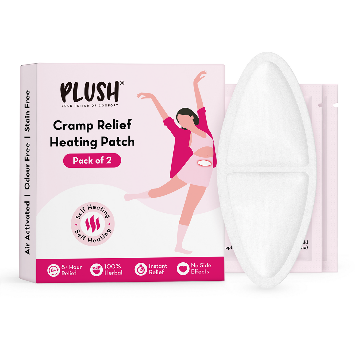 Plush Cramp Relief Heating Patch
