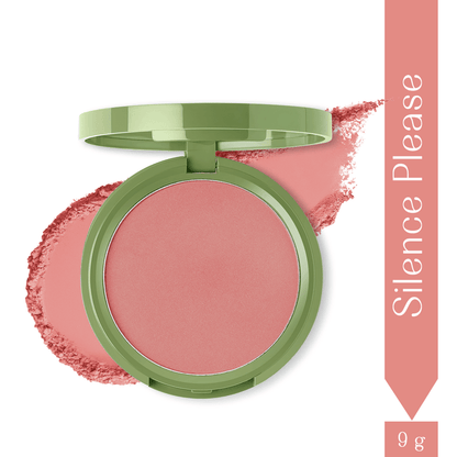 LoveChild Silence Please | Cheek Flick Mattifying Powder Blush Reddish Brown