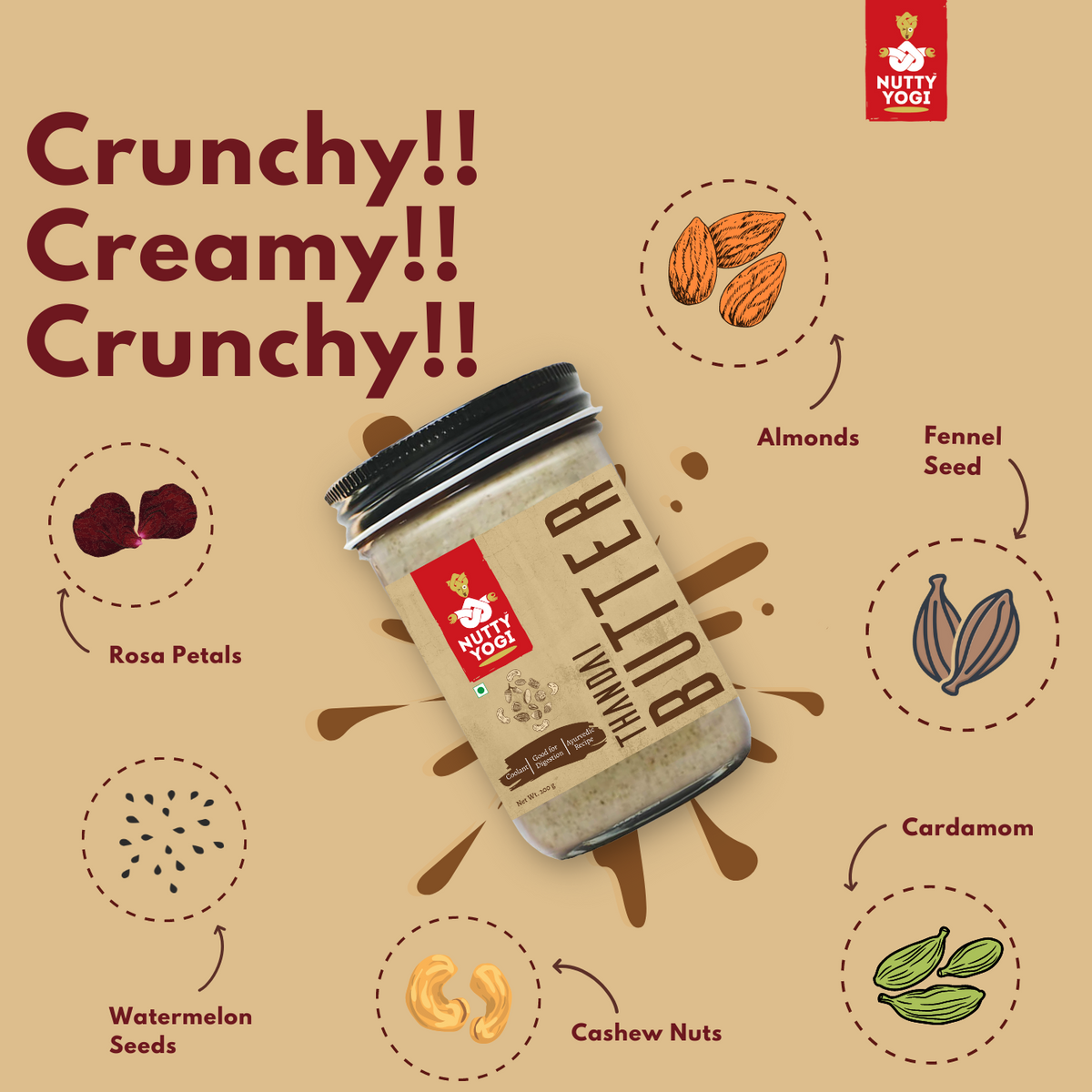 Nutty Yogi Thandai Butter 200g