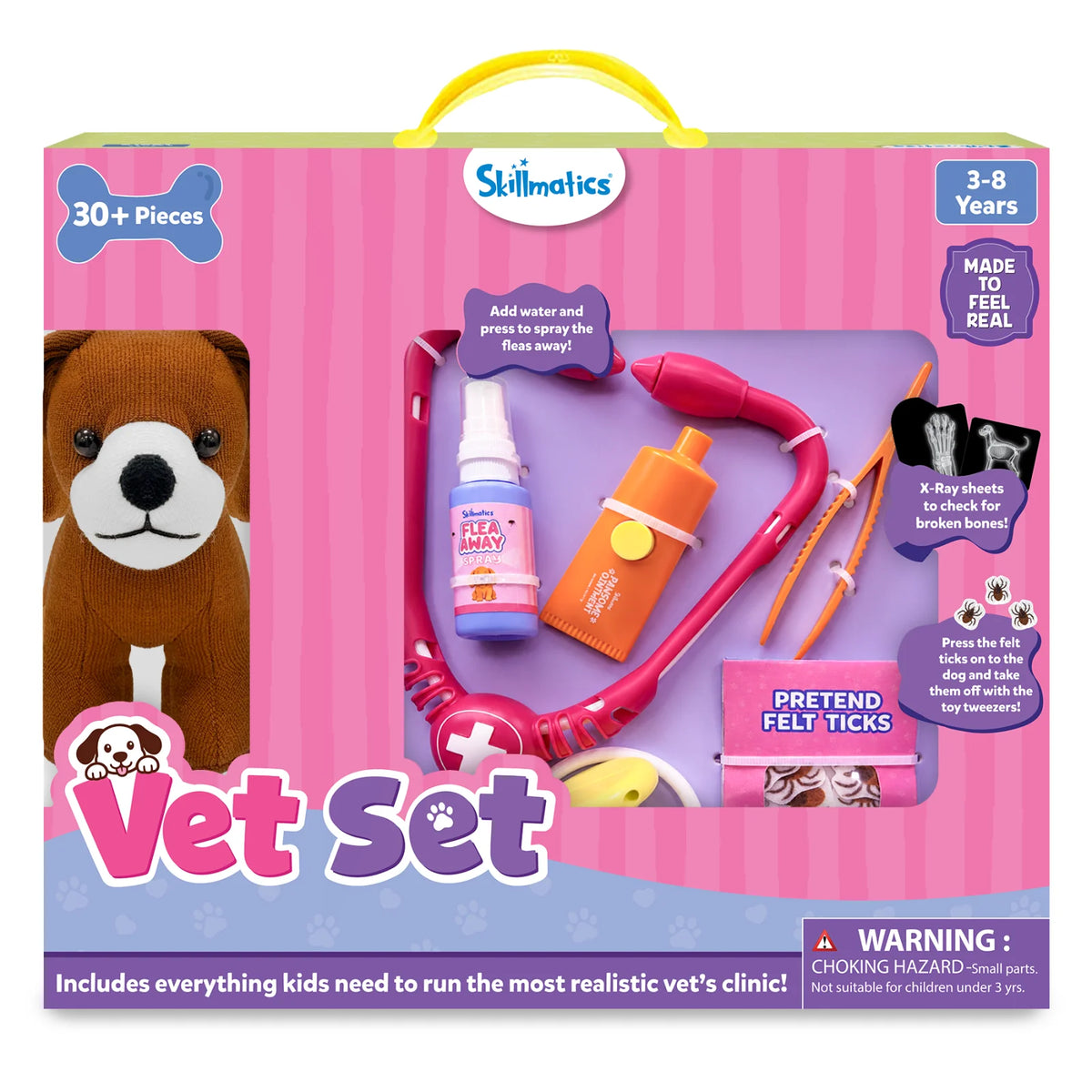 Skillmatics Vet Set 30 Piece Interactive Pretend Play Kit Ages 3 to 8
