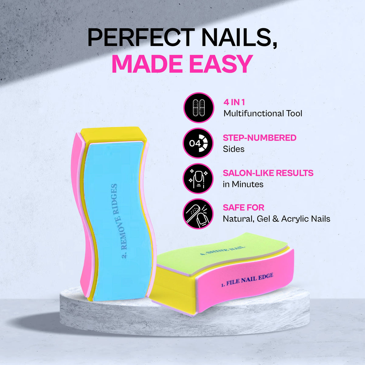 Colors Queen Colors Queen 4 in 1 Nail Buffer