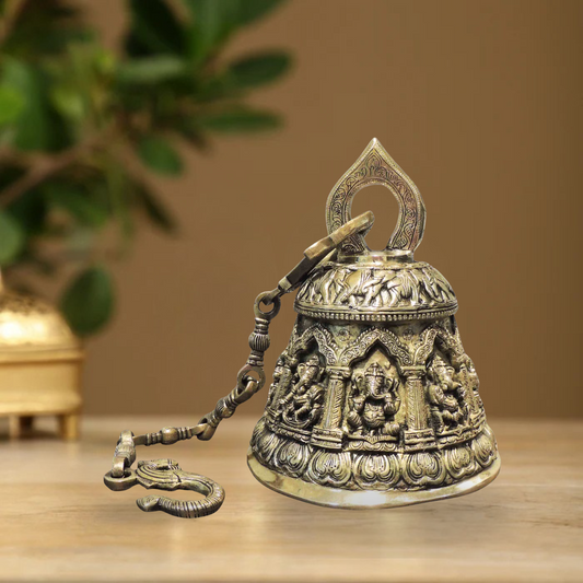 Brass Wall Bell | Hanging Ghanta 15.28Kg - PUSHMYCART