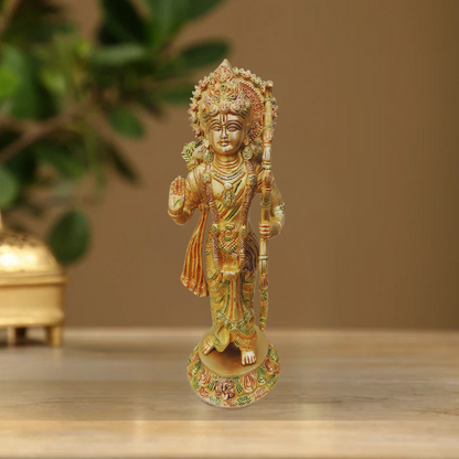 Brass Ram Ji Statue 4.935Kg - PUSHMYCART