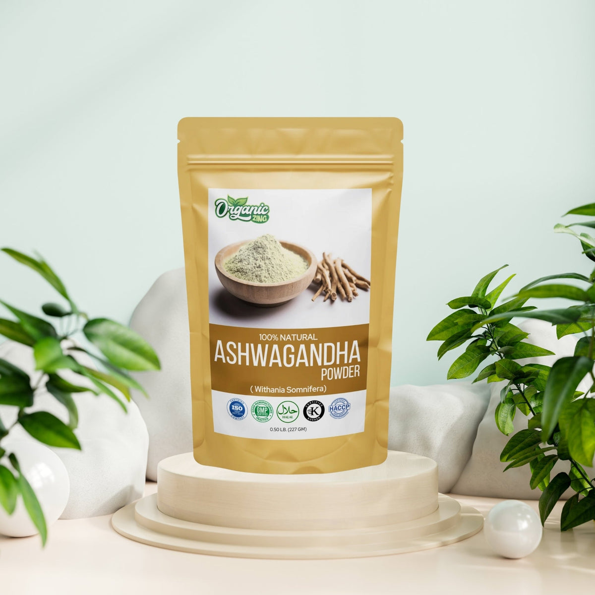 Organic Zing Ashwagandha Powder 227g