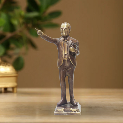 Brass Ambedker Standing 1.84Kg - PUSHMYCART
