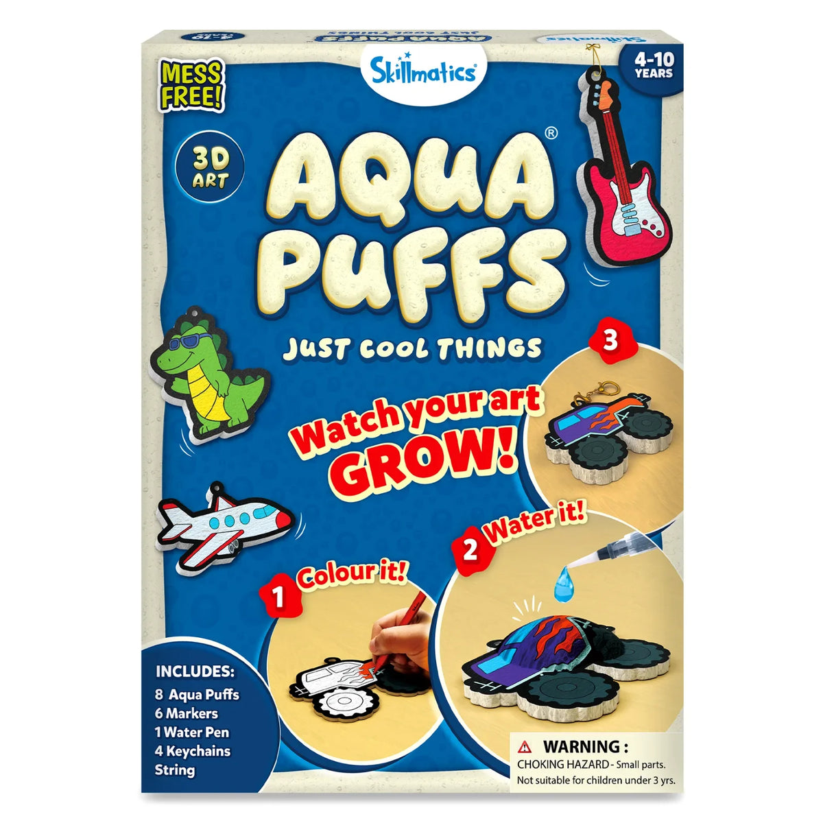 Skillmatics Aqua Puffs Just Cool Things 3D Art Kit