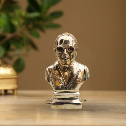 Brass Ambedker Face 3.24Kg - PUSHMYCART