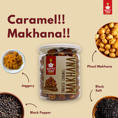 Nutty Yogi Smoked Caramel Makhana 4og