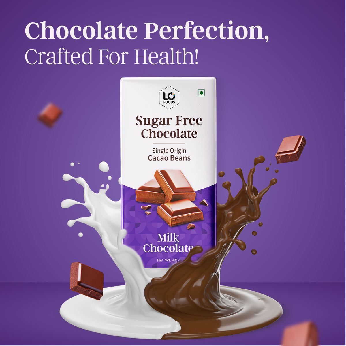 Sugar Free Milk Chocolate Bar 