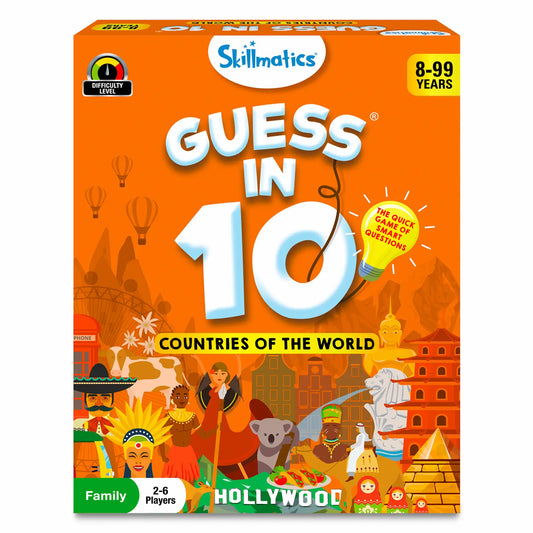 Skillmatics Guess in 10 Countries Of The World Trivia Card Game Ages 8 and Up