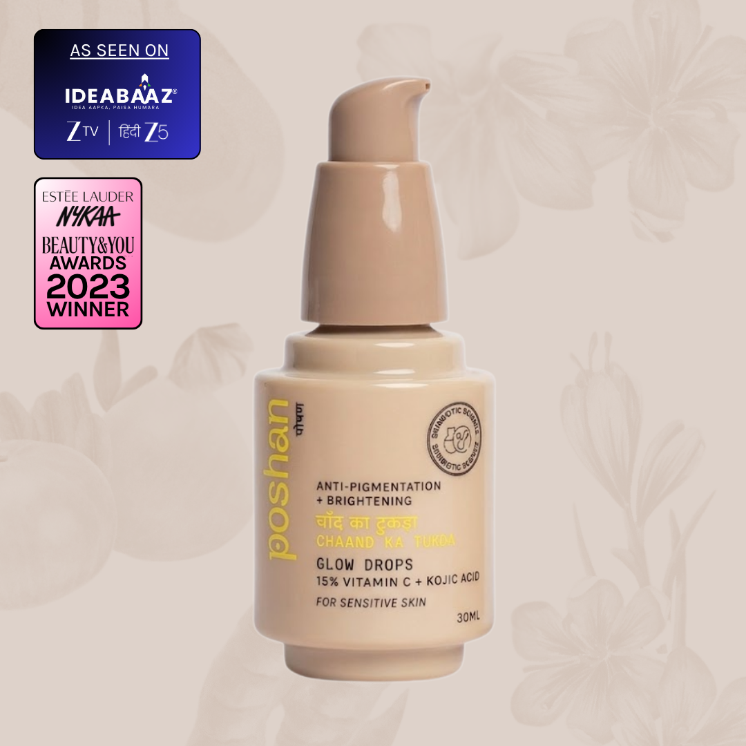 POSHAN SKINCARE CHAAND KA TUKDA 15% VITAMIN C GLOW DROPS