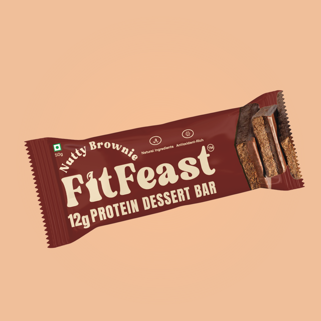 Fitfeast Dessert Protein Bars – Nutty Brownie x 10