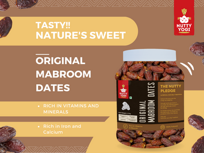 Nutty Yogi Mabroom Dates 1.2kgs Jar