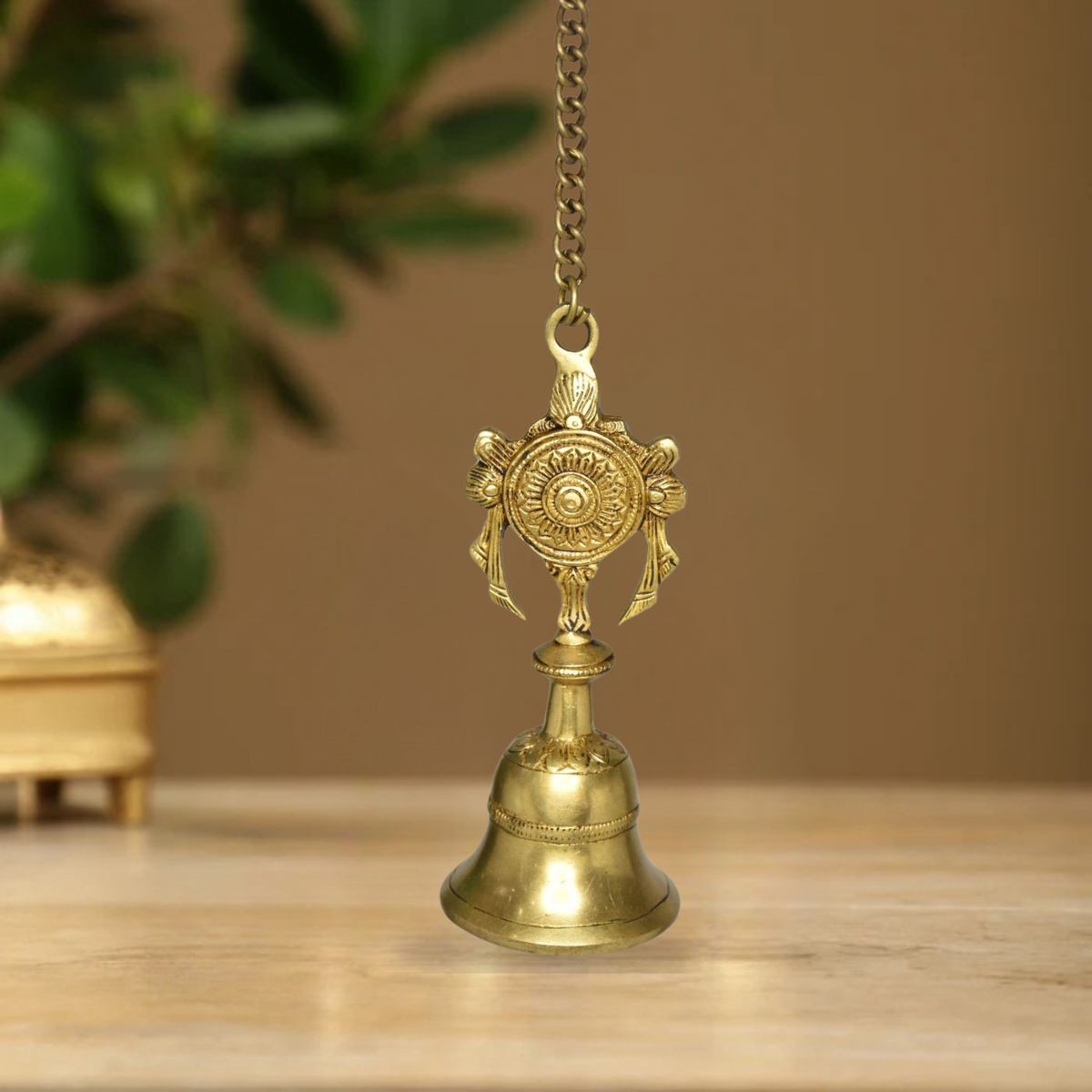 Brass Wall Bell 1.8Kg - PUSHMYCART