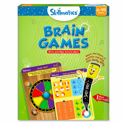 Skillmatics Brain Games Reusable Activity Mats Ages 6 and Up