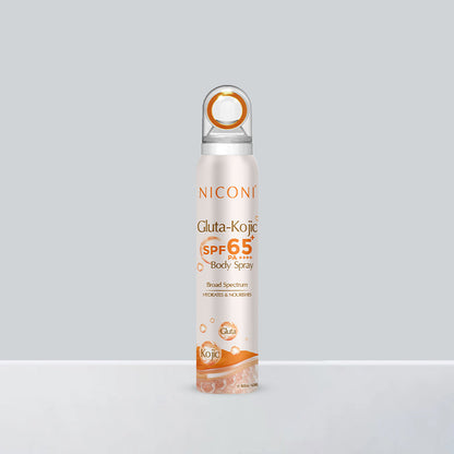 Niconi Gluta-Kojic SPF 65+ PA++++ Sunscreen Spray | Protect + De-Tan (180ml)