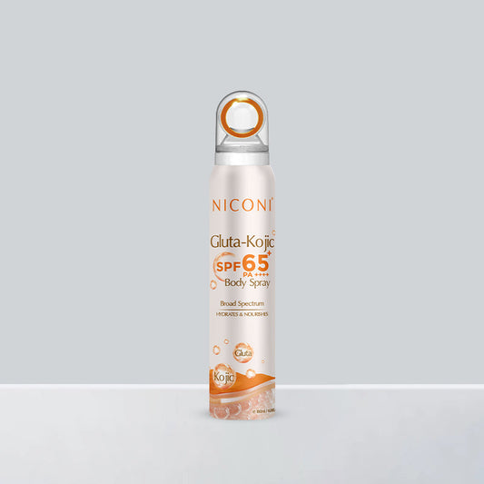 Niconi Gluta-Kojic SPF 65+ PA++++ Sunscreen Spray | Protect + De-Tan (180ml)