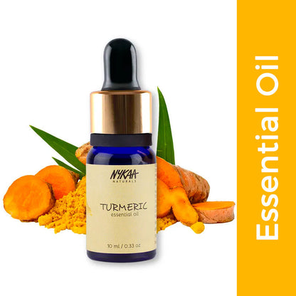 Nykaa Naturals Turmeric Essential Oil for Glowing Skin & Scalp Exfoliation - PUSHMYCART