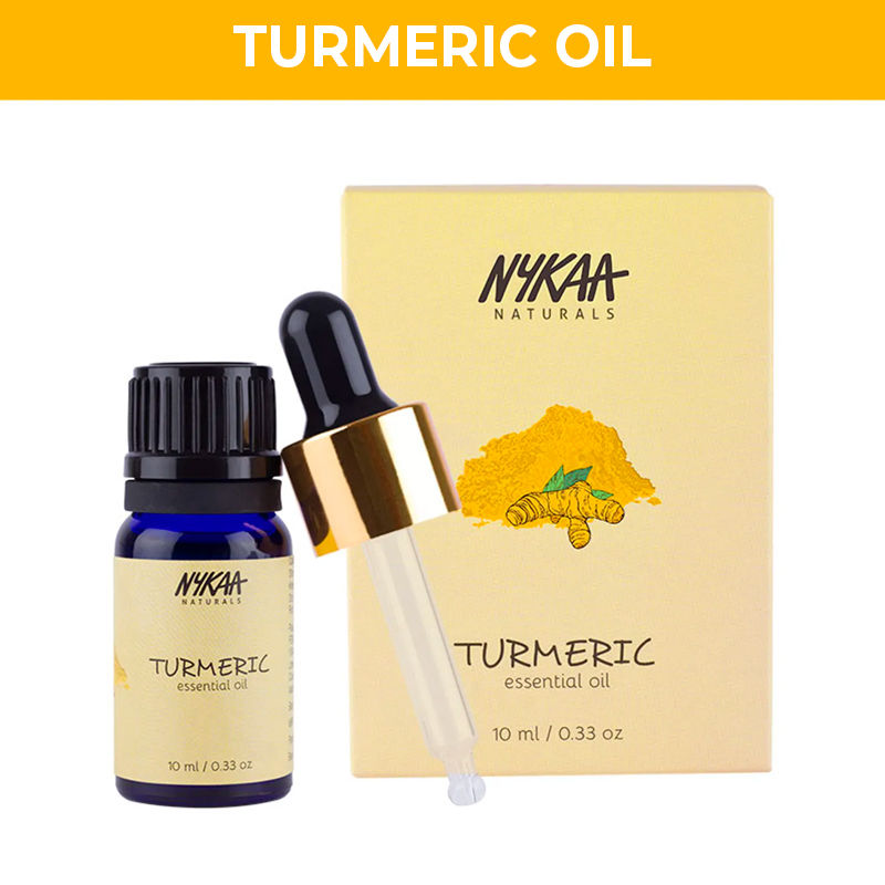 Nykaa Naturals Turmeric Essential Oil for Glowing Skin & Scalp Exfoliation - PUSHMYCART