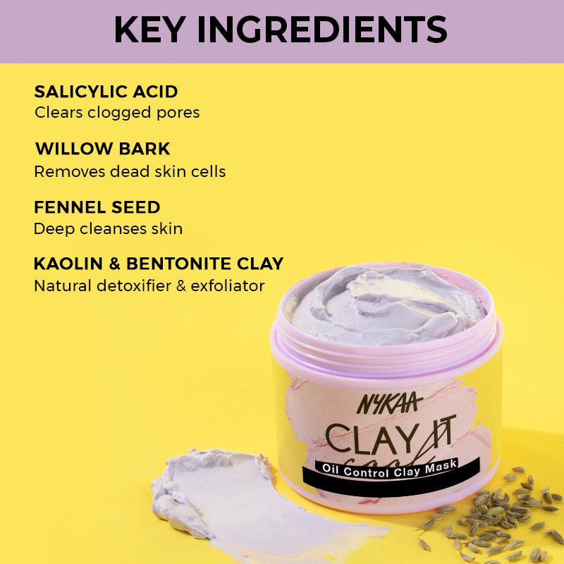 Nykaa Clay It Cool Clay Mask (100gm) - PUSHMYCART