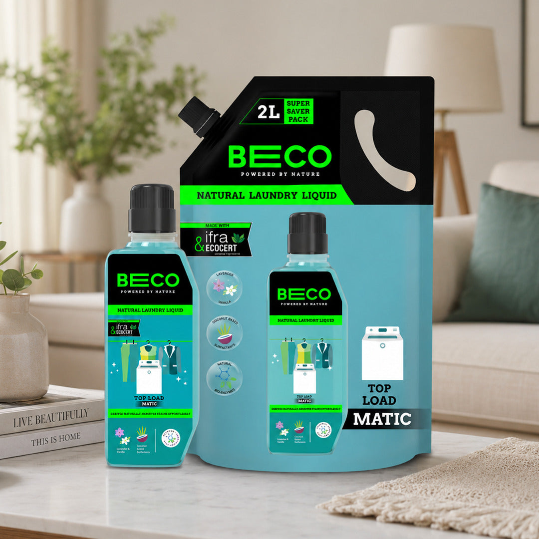 BECO Laundry Liquid Duo Top Load Bottle + Refill Combo image 1