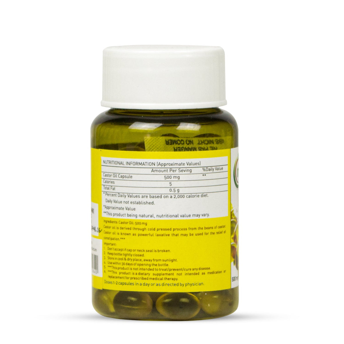 Nutriorg Castor Oil Soft Gel Capsules