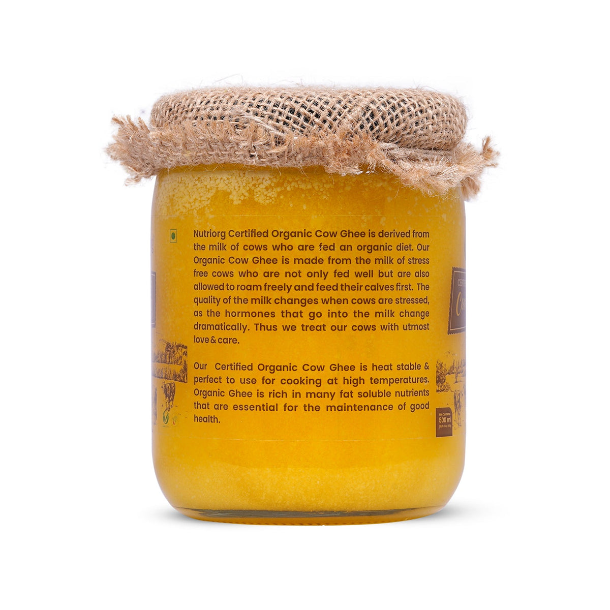 Nutriorg Certified Organic Cow Ghee