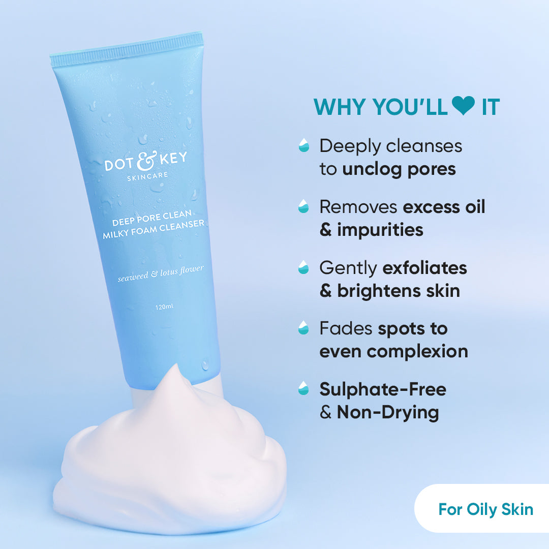 Dot and key Deep Pore Foaming Face Wash