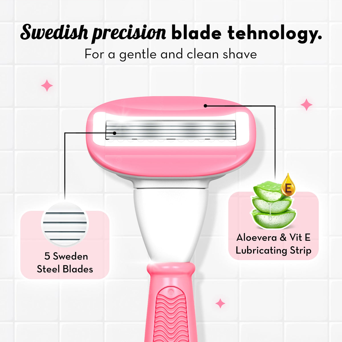 Plush 5 Blade Body Razor