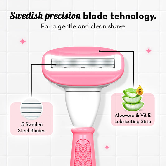 Plush 5 Blade Body Razor
