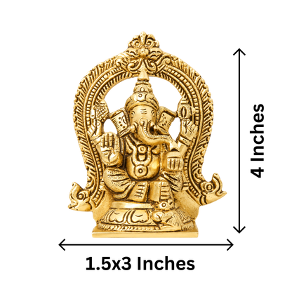 Brass Ganesh Ji God Idol Statue 0.5Kg