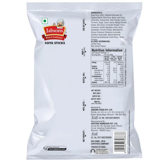 Jabsons Foods Magic Masala Soya Sticks
