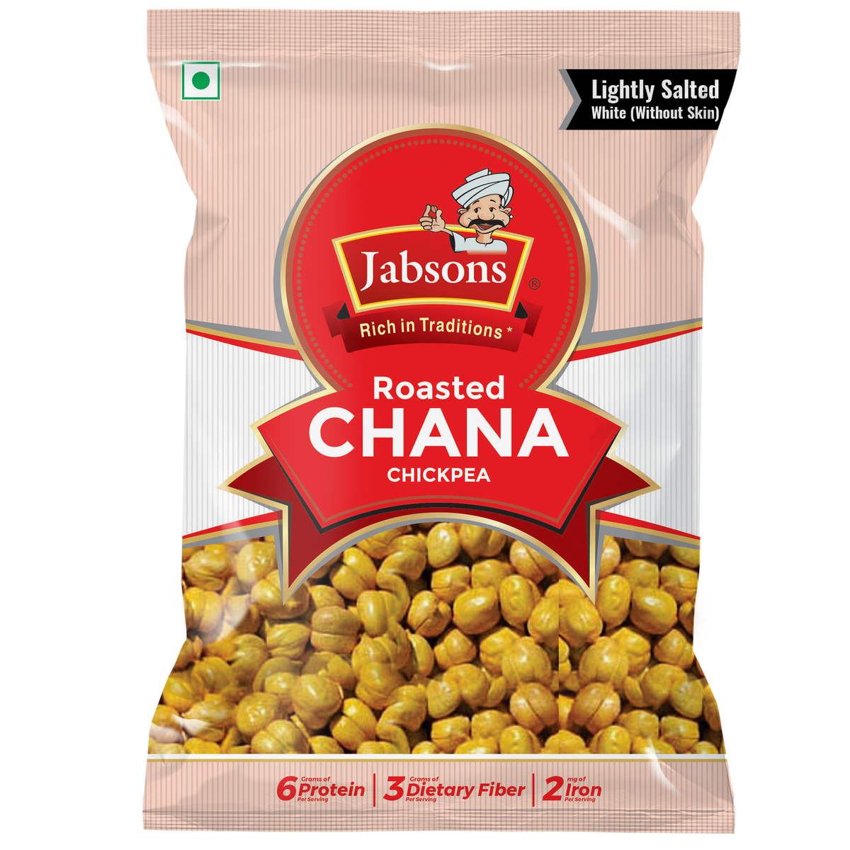 Jabsons Foods White Salted Roasted Chana