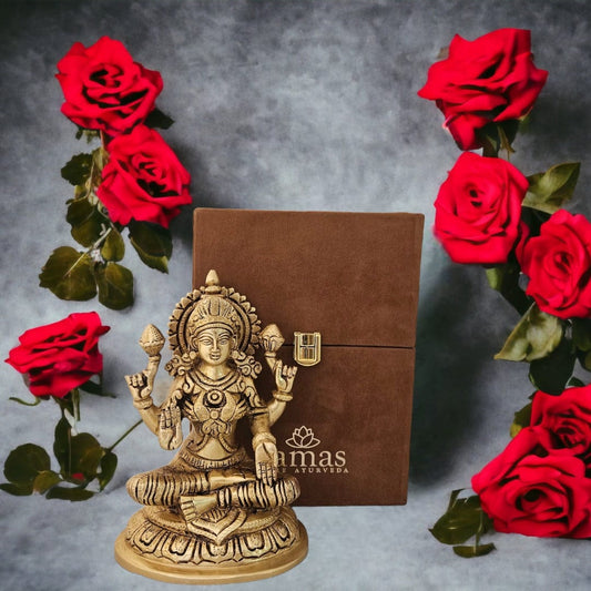 Tamas Brass Lakshmi Statue  | | Free Premium Gift Box - PUSHMYCART