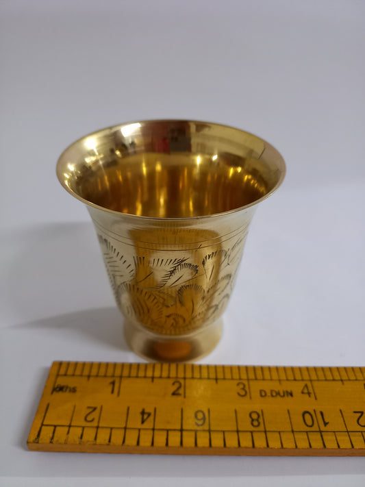 Pure Brass Glass 94g(Pack of 6) - PUSHMYCART